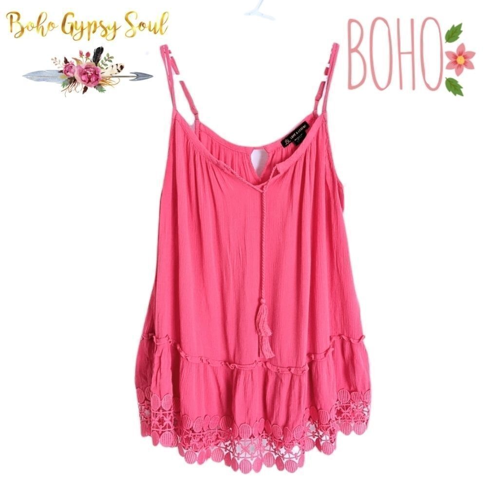 LOVE & Legend Boho Gypsy Tunic Sz 18 @K